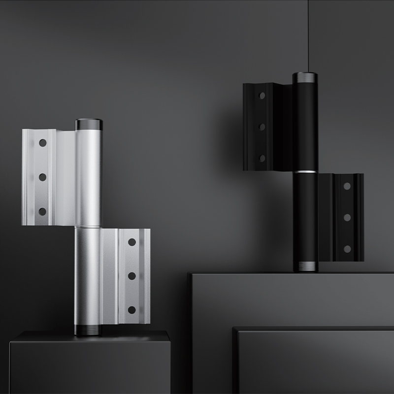 How does the damping effect of the aluminum frame door thermal break damping hinge come about?