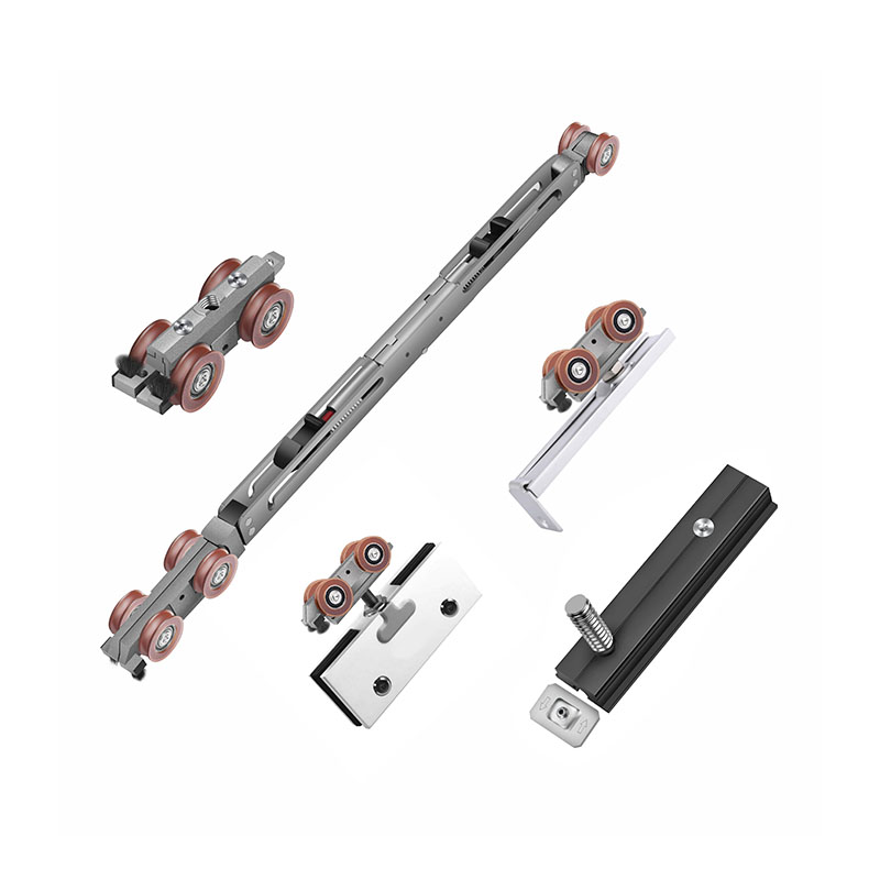 How does a two-way soft-closing rail achieve smooth deceleration of the door in both opening and closing directions?