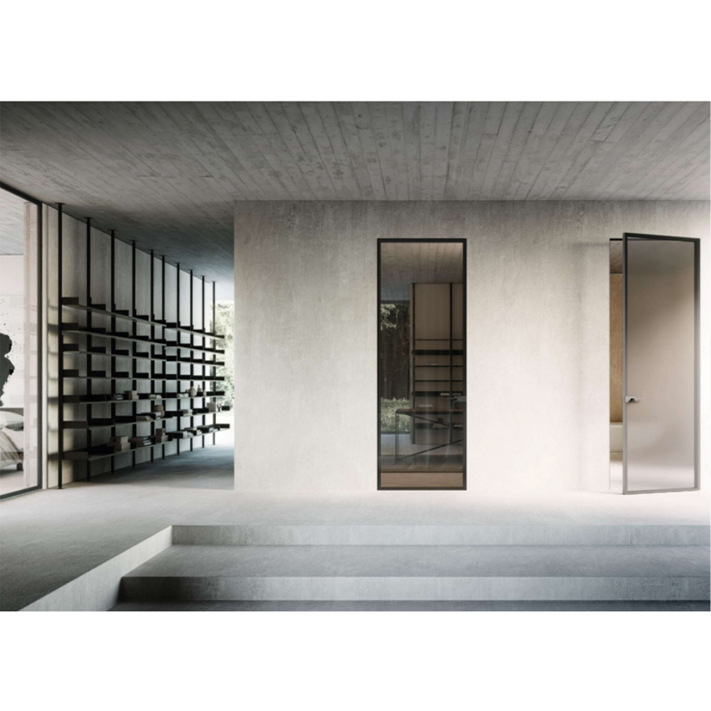 How do off-axis door hardware accessories improve the overall stability and lifespan of large revolving doors?